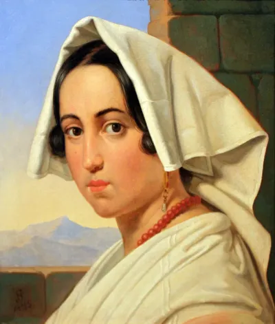 Portrait of a young Italian