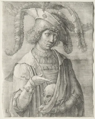 Portrait of a Young Man with a Skull