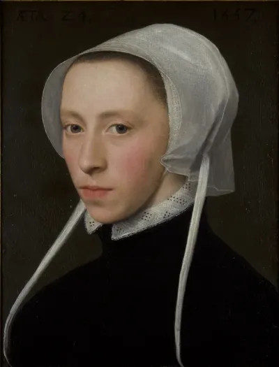 Portrait of a young woman, 24 years of age