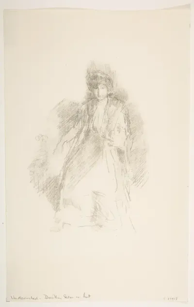 Portrait of a Young Woman Wearing a Hat (Miss Seaton) (Dorothy Seaton in a Hat)