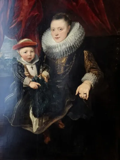 Portrait of a Young Woman with a Child
