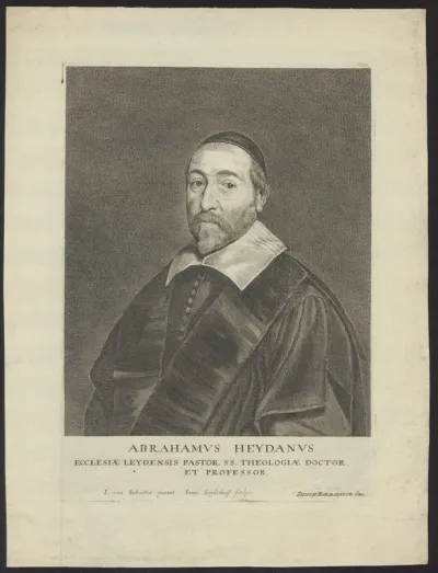 Portrait of Abrahamus Heydanus, pastor and professor of theology in Leiden