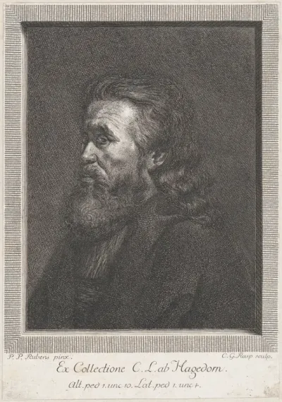 Portrait of an old man with a beard