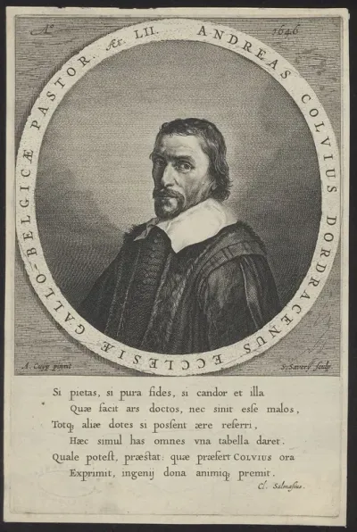 Portrait of Andreas Colvius, Walloon minister in Dordrecht