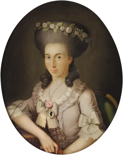 Portrait of Anna Cathrine Petra von Munthe af Morgenstierne, née de Flint.