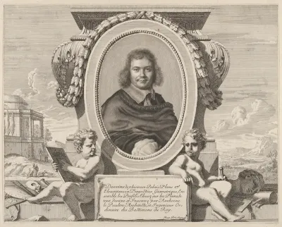 Portrait of Antoine Lepautre, from "Les Oeuvres d'architecture d'Anthoine Le Paultre, Architecte ordinaire du Roy"