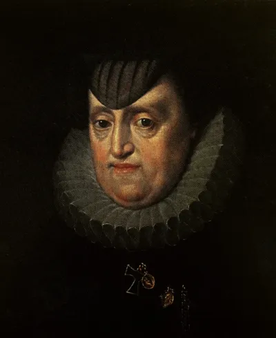 Portrait of Archduchess Maria Anna of Bavaria (1551-1608) in mourning.