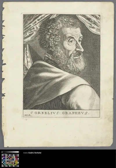 Portrait of author Cornelius Grapheus
