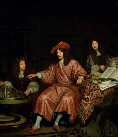 Portrait of Barend van Lin (1641-1705) with his younger brother and future brother-in-law