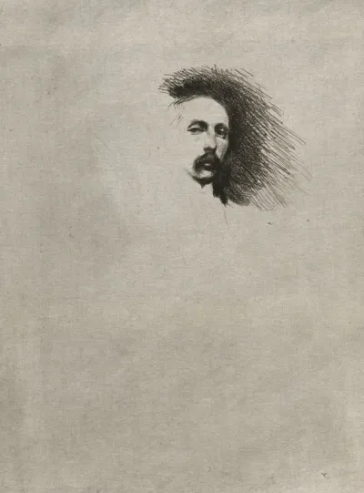 Portrait of Basil Gotto (Black and White Version)