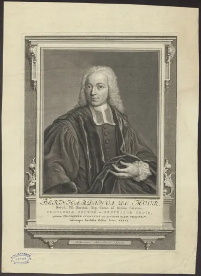 Portrait of Bernardinus de Moor, professor of theology