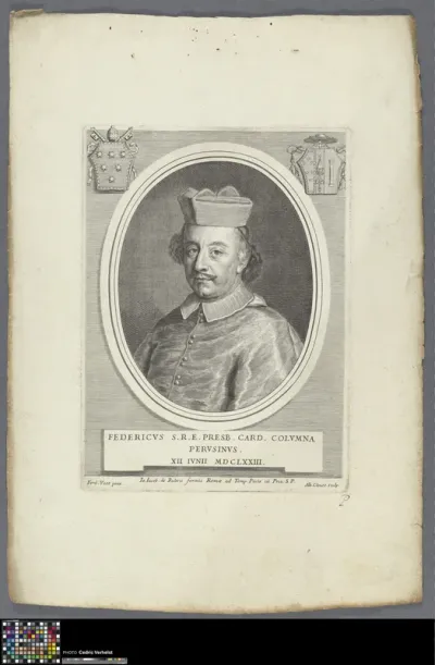 Portrait of cardinal Federico Baldeschi Colonna