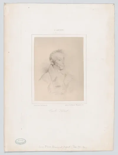 Portrait of Carle Vernet, from "L'Artiste"