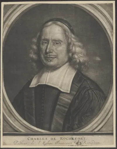 Portrait of Charles de Rochefort, Walloon minister in Rotterdam