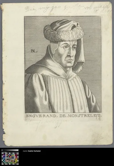 Portrait of chronicler Enguerrand de Monstrelet