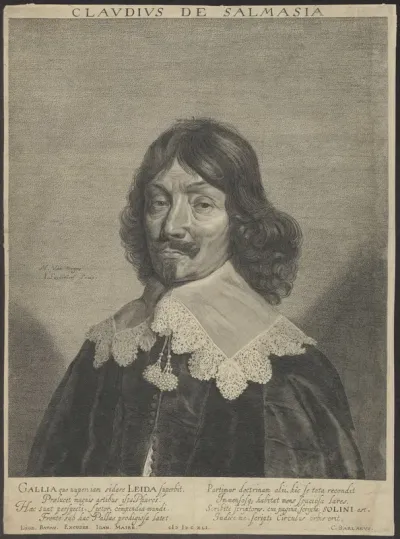 Portrait of Claudius Salmasius, professor at Leiden