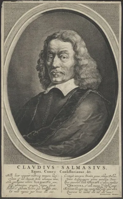 Portrait of Claudius Salmasius, professor at Leiden