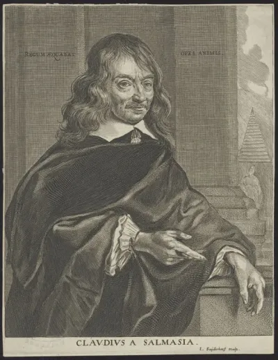 Portrait of Claudius Salmasius (Saumaise), professor at Leiden