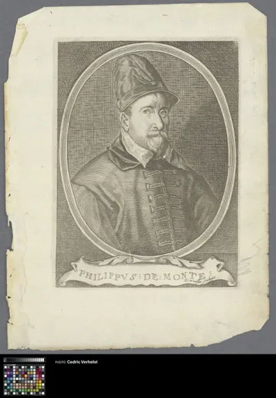 Portrait of composer Philippus de Monte