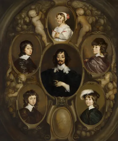 Portrait of Constantijn Huygens and his Five Children