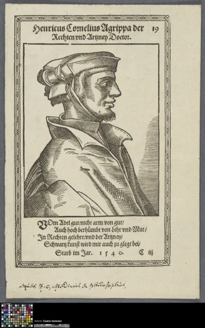 Portrait of Cornelius Agrippa, German physician