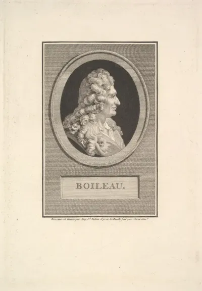 Portrait of Despréaux Nicolas Boileau