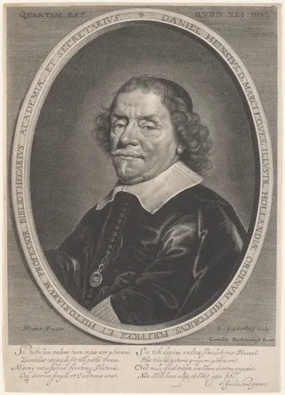 Portrait of doctor Daniel Heinsius