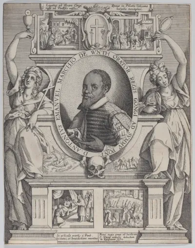 Portrait of Don Antonio Emanuel Ne-Vunda, Marchio de Wynth, Ambassador to the King of the Congo