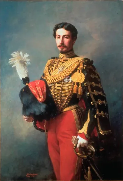 Portrait of Edouard André (1833-1894) with uniform of the imperial guard