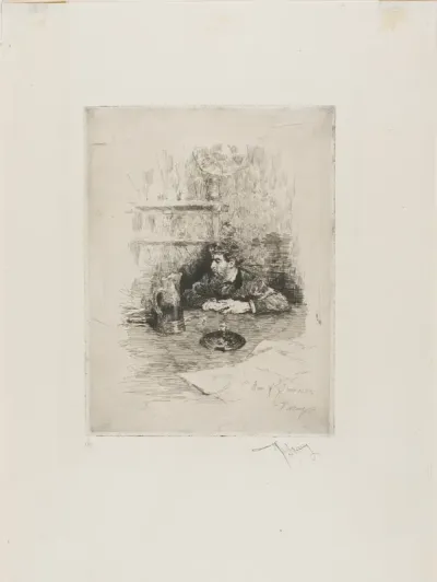 Portrait of Eduardo Zamaçois, Spanish Painter