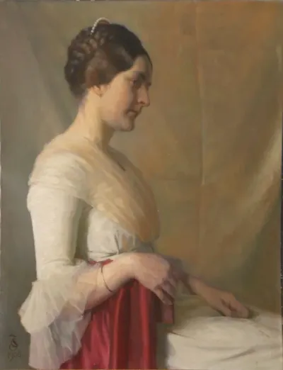 Portrait of Elise Thomsen, the artist's daughter.