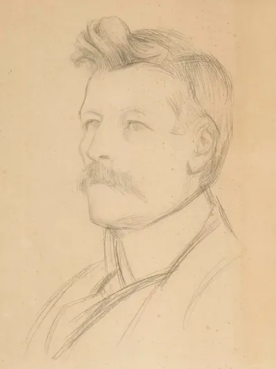 Portrait of Emil Wikström, Head
