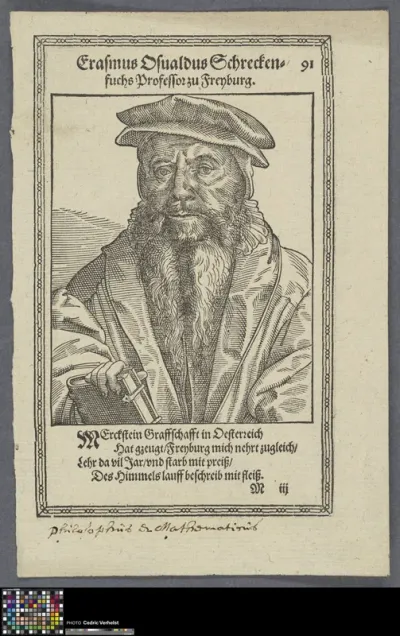 portrait of Erasmus Oswald Schreckenfuchs, humanist scholar
