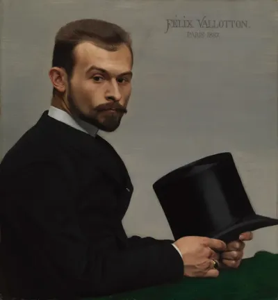 Portrait of Félix Jasinski Holding his Hat