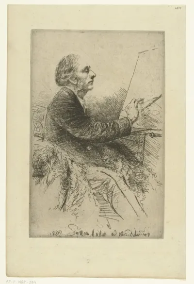 Portrait of Francis Seymour Haden, No. 4 (while painting)