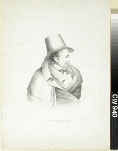 Portrait of G.W. Finnberg, after a drawing by R. W. Ekman