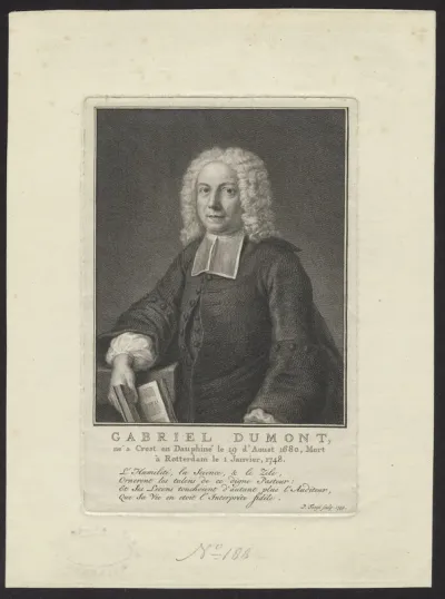 Portrait of Gabriel Dumont, Walloon minister