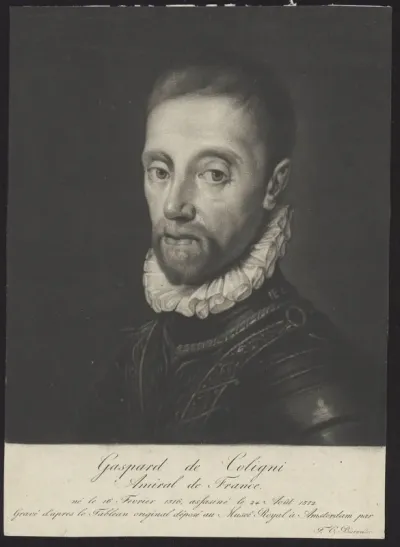 Portrait of Gaspar de Coligny, Admiral de France
