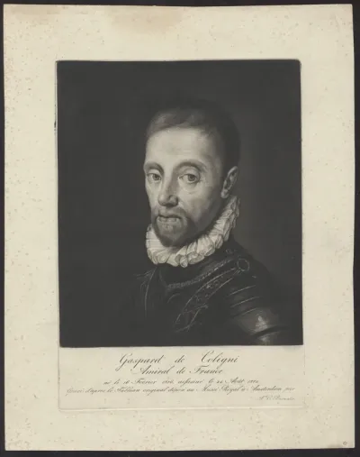 Portrait of Gaspard de Coligny, Admiral de France
