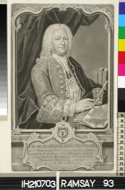Portrait of Georg Bernhard Bilfinger