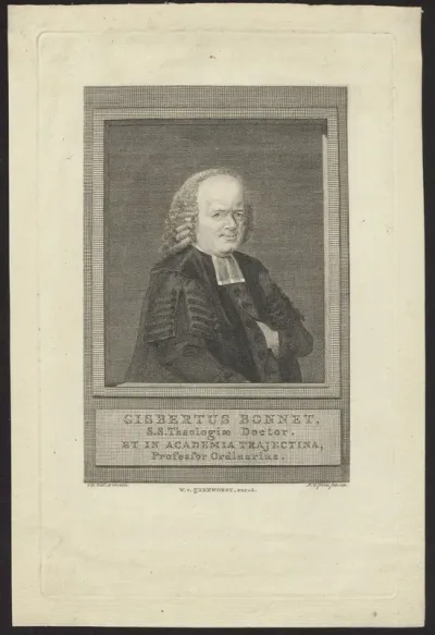 Portrait of Gisbertus Bonnet, professor of Theology