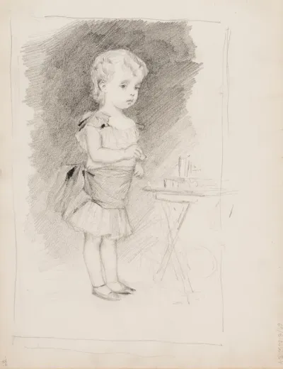 Portrait of Grand Duke Andrey Vladimirovich, sketch
