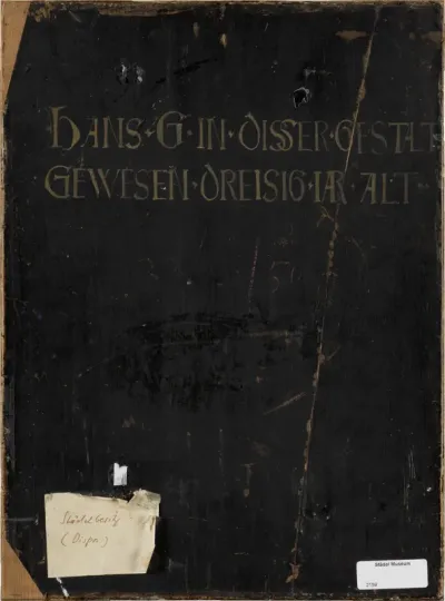 Portrait of Hans Geyger (reverse)