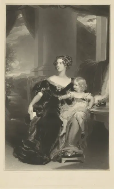 Portrait of Harriet, Countess Gower, and her Daughter