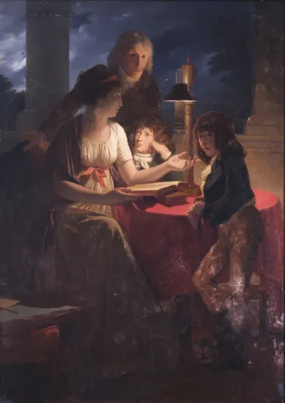 Portrait of Henri Auguste and his family