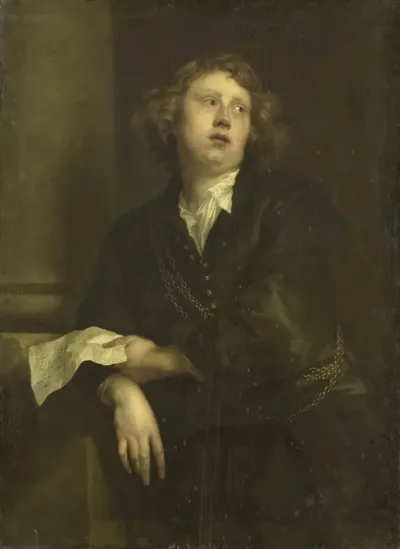 portrait of Henricus Liberti (1628-61). Composer and organist
