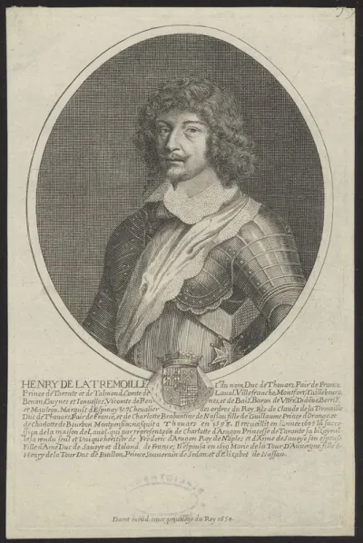 Portrait of Henry de la Tremoille, Duc de Thouars