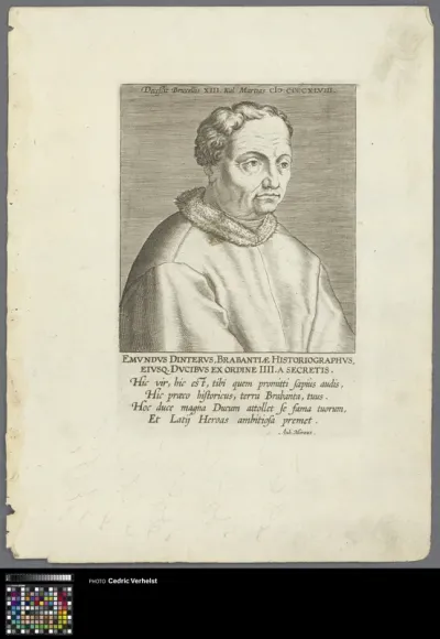 Portrait of historian Edmund van Dinter