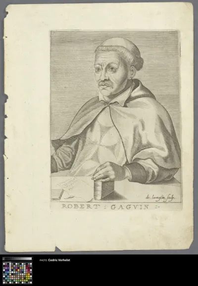 Portrait of historiographer and humanist Robert Gaguin