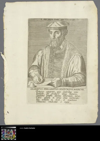 Portrait of humanist and physician Gilbert Fusch